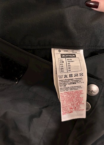 Kadın Siyah Rahat Kesim Kayak Pantolonu - Görsel 2