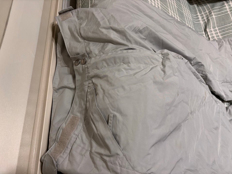 Kadın Gri Kayak Pantolonu Fermuarlı Rahat kesim - Görsel 4