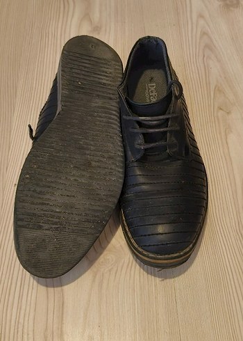 Erkek Siyah Pileli Klasik Ayakkabı - Görsel 3