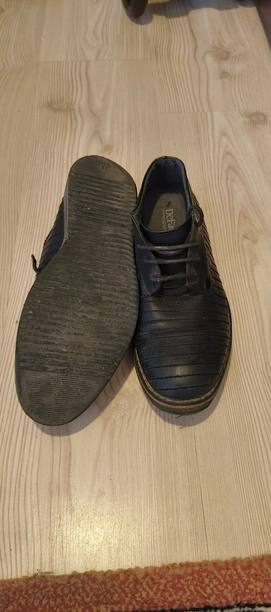 Erkek Siyah Pileli Klasik Ayakkabı - Görsel 3