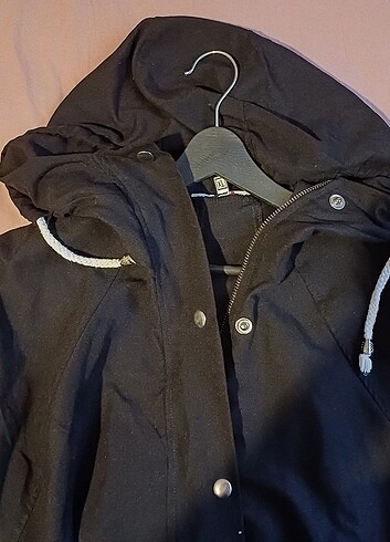 Siyah oversize baharlik ceket