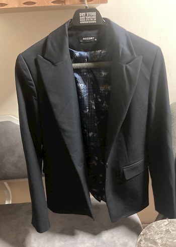 Diğer Düğmeli lacivert Kadın Blazer Ceket