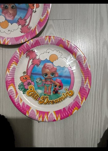 Renkli LOL Bebek Temalı Parti Tabakları - Görsel 2