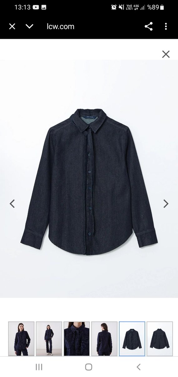 jean gömlek - Görsel 5