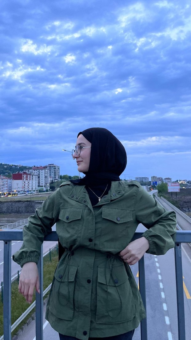 haki kadın yağmurluk - Görsel 4