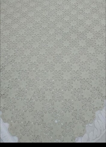  Beden ten rengi Renk 12 kişilik dantel masa örtüsü 