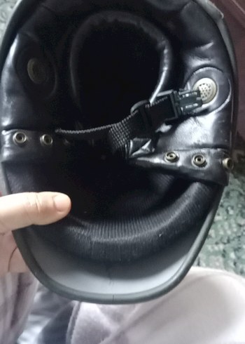 Renkli kırmızı Borelli Biker Kask - Görsel 5