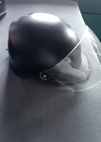 Siya Motosiklet Kaskı Şeffaf Vizörlü - Görsel 2