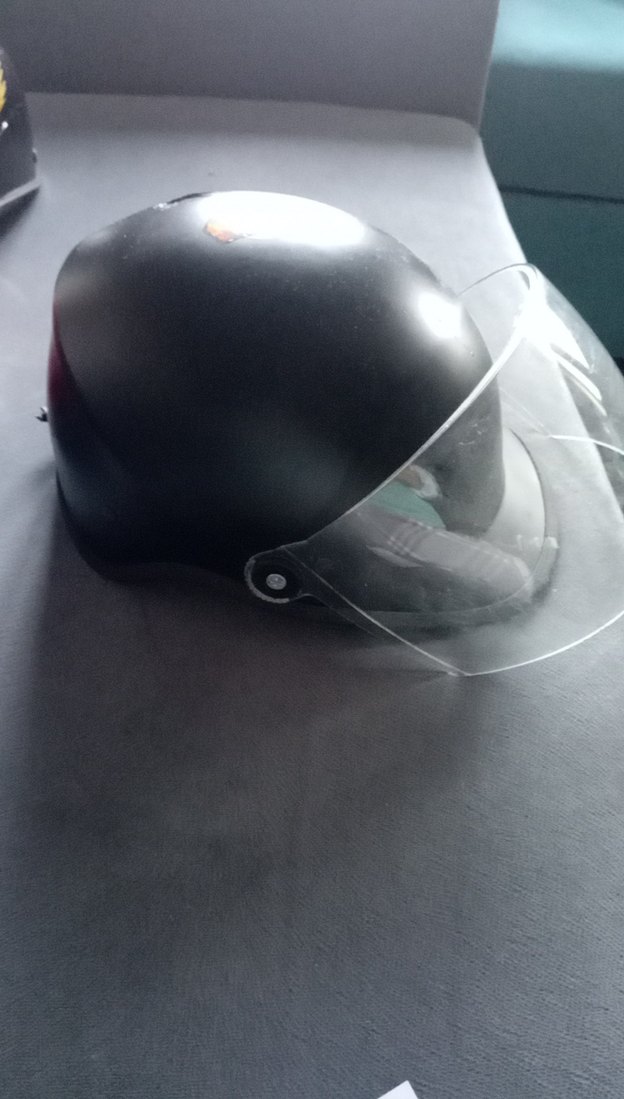 Siya Motosiklet Kaskı Şeffaf Vizörlü - Görsel 2