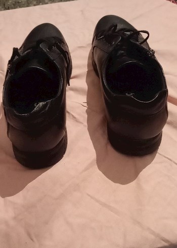 siyah bot tarzı Erkek Bağcıklı yanden fermuarlı ayakkabı - Görsel 5