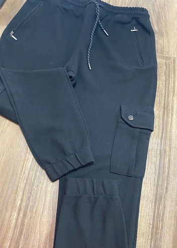 Pamuklu kargo modell eşofman altı - Görsel 2