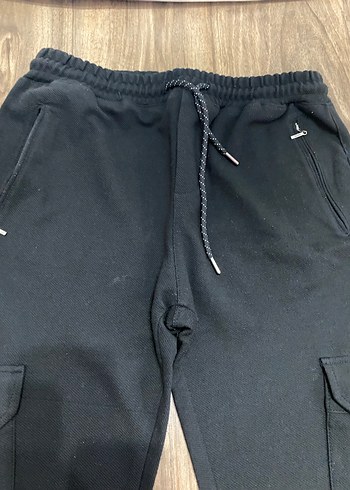 Gri Erkek pamuklu kargo modell eşofman altı - Görsel 5