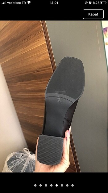 39 Beden siyah Renk Kısa Topuk Bot