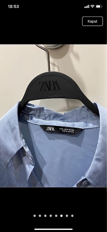 Zara Zara saten gömlek