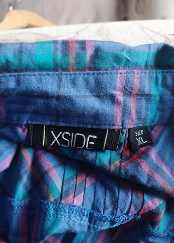 xl Beden Düğmeli Mavi Midi Kadın Elbise