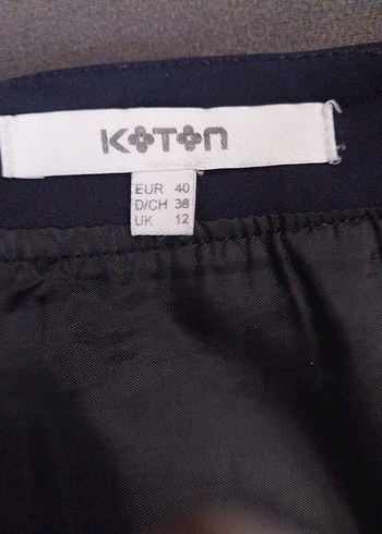 40 Beden Siyah Midi Kalem Etek