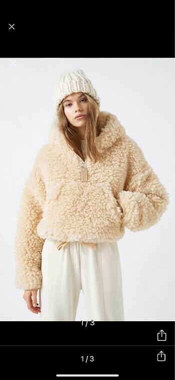 Pull &bear peluş mont