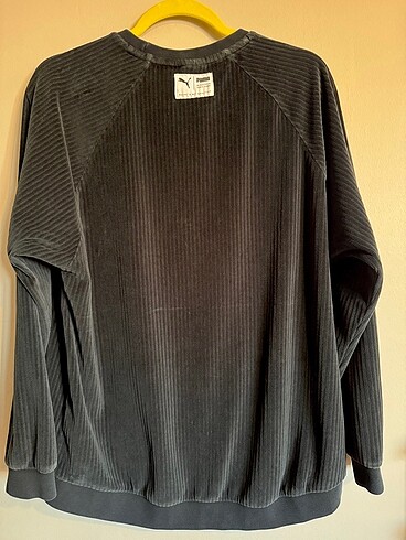 l Beden siyah Renk Puma Kadife Sweatshirt