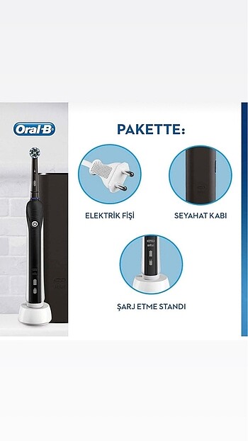Beden Oral-B Pro 750 Black Edition Şarjlı Diş Fırçası