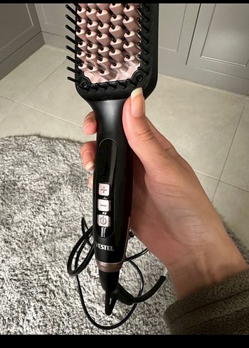 Siyah Saç Düzleştirici Fırça - Görsel 3