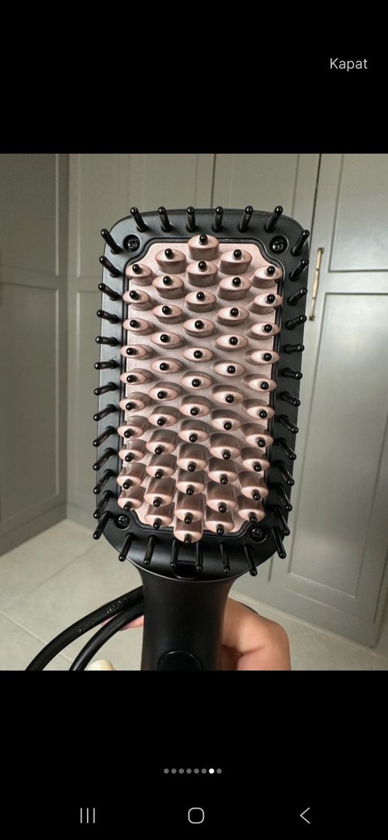 Siyah Saç Düzleştirici Fırça - Görsel 4