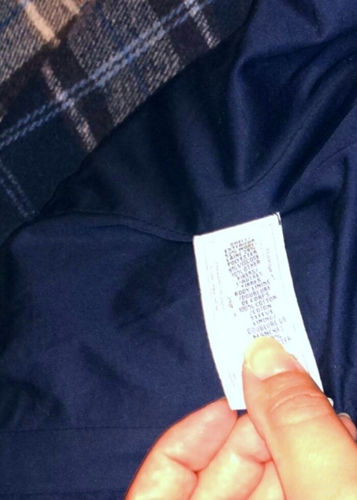 Ekoseli XS/34 Abercrombie &
Fitch Mont - Görsel 5