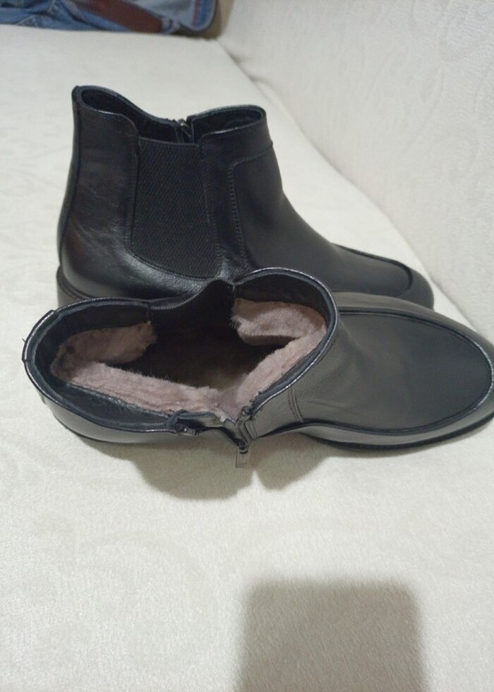 Deri Kışlık Bot - Görsel 3