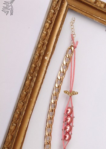 Beden pembe Renk Zincir Bileklik (Maff Jewelry Chain)