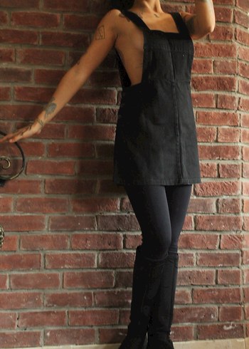 Kısa kot tulum - Görsel 2