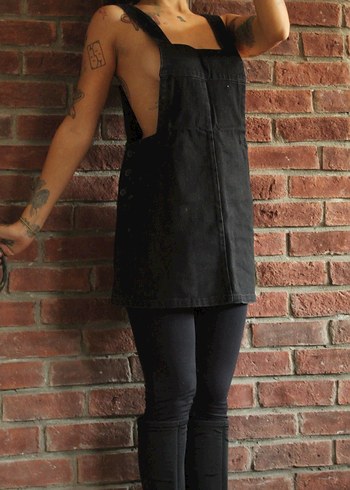 Kısa kot tulum - Görsel 4