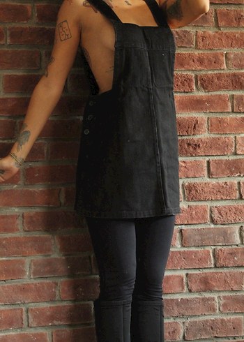 Kısa kot tulum - Görsel 10