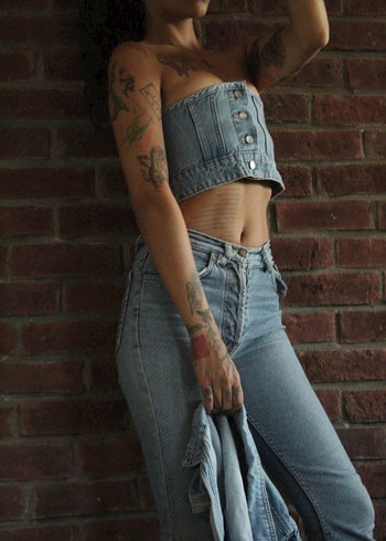 LEVI'S® PRIDE DENIM CORSET - Görsel 13