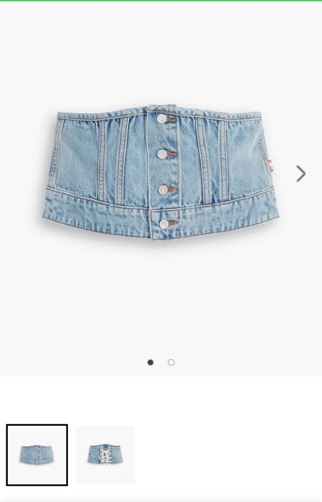 LEVI'S® PRIDE DENIM CORSET - Görsel 4