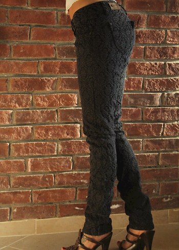 Desenli Skinny Pantolon - Görsel 10