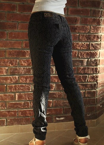 Desenli Skinny Pantolon - Görsel 8