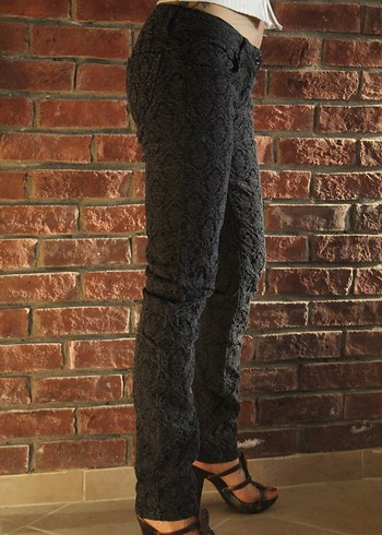 Desenli Skinny Pantolon - Görsel 6