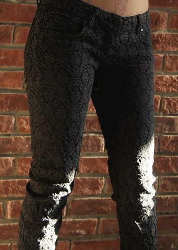 Desenli Skinny Pantolon - Görsel 5