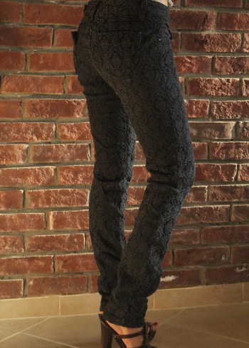 Desenli Skinny Pantolon - Görsel 7