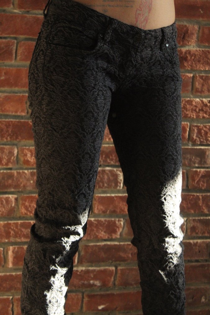 Desenli Skinny Pantolon - Görsel 5