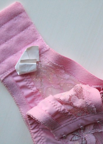 Pembe dantelli sütyen - Görsel 6