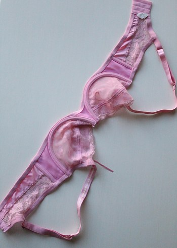 Pembe dantelli sütyen - Görsel 4