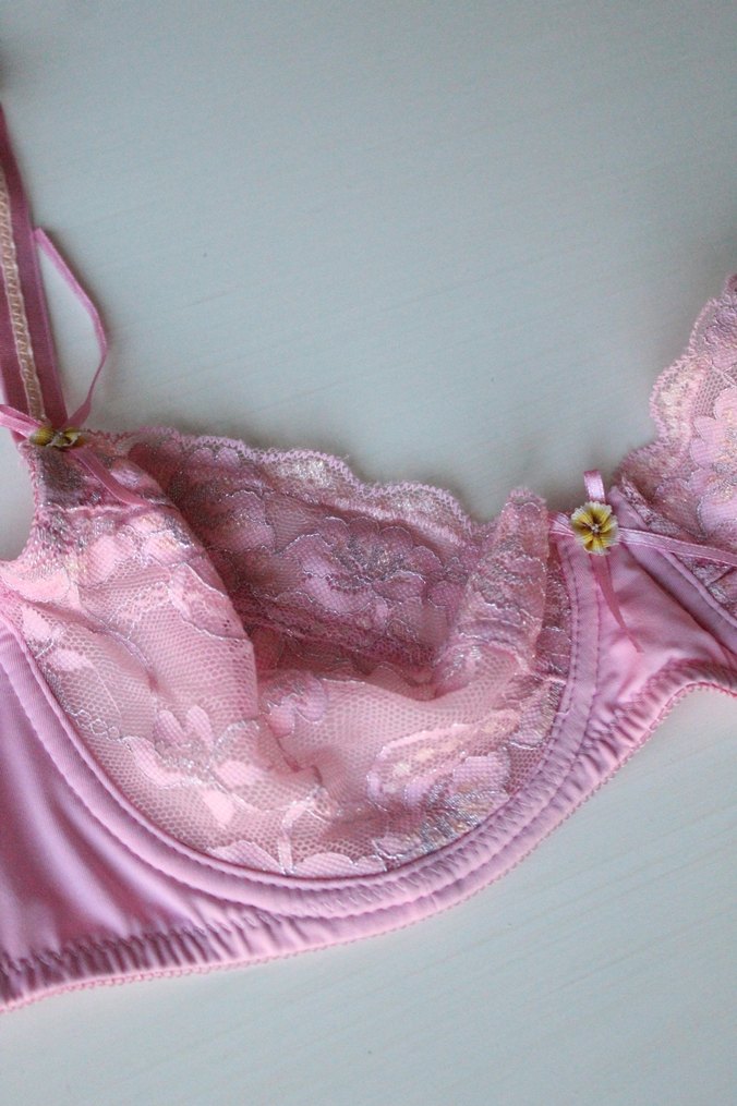 Pembe dantelli sütyen - Görsel 3
