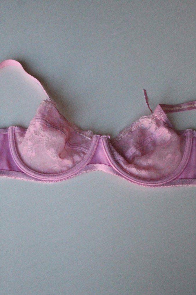 Pembe dantelli sütyen - Görsel 5