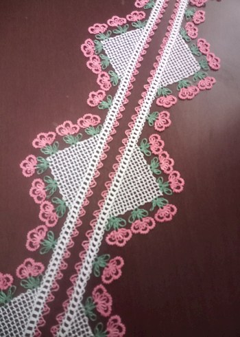 iğne oyası havlu kenarı - Görsel 6