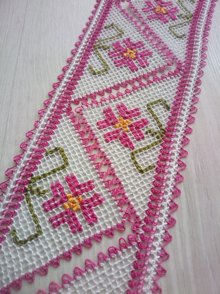 file işi iğne oyası havlu kenarı - Görsel 2