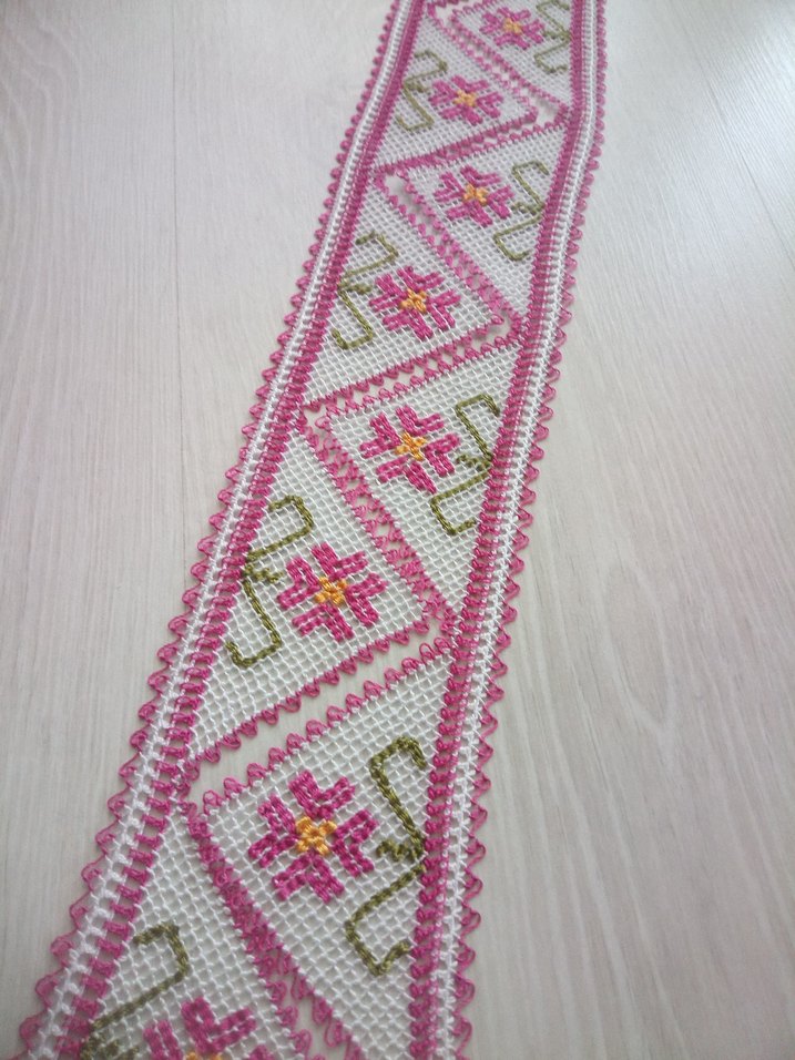 file işi iğne oyası havlu kenarı - Görsel 3