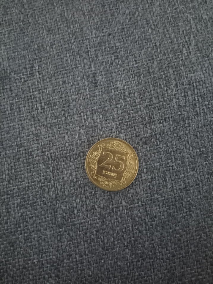 Vintage 25 Kuruş Altın Renk - Görsel 3