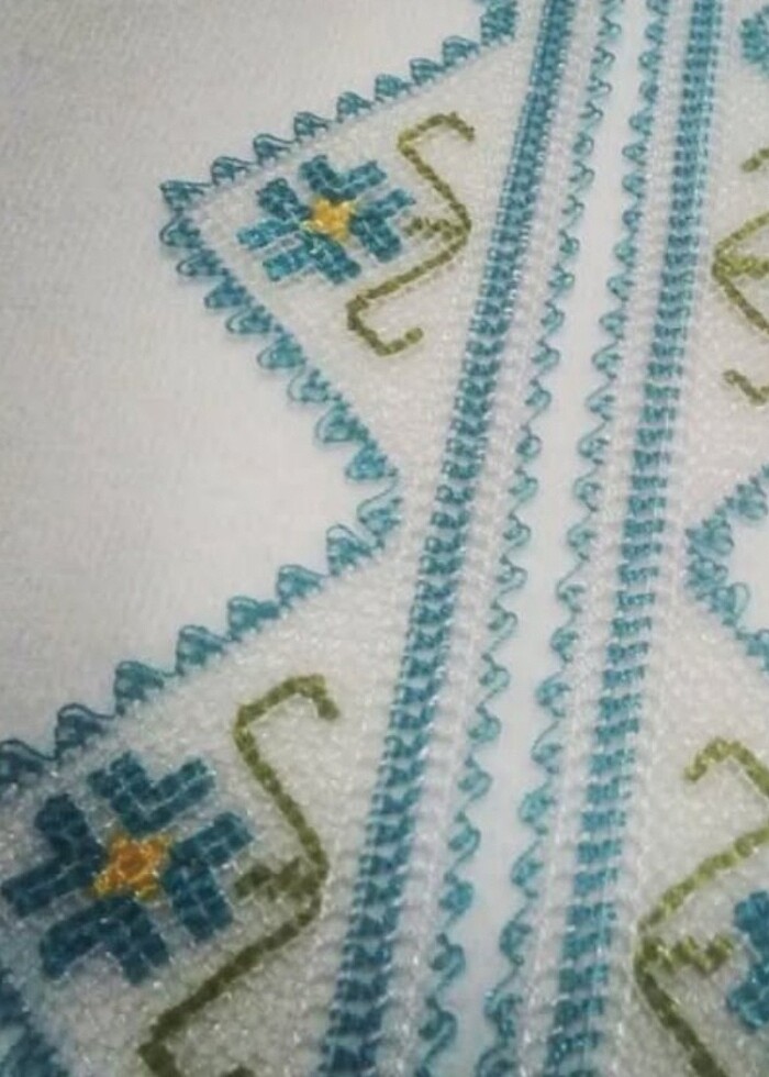 File işi iğne oyası havlu kenarı - Görsel 3