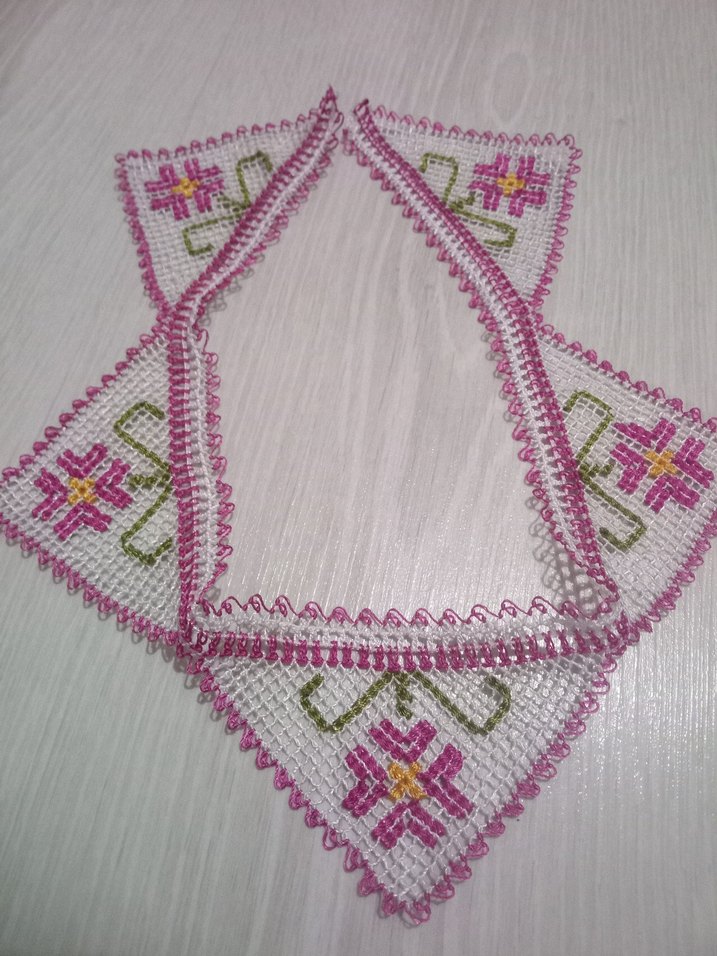 File işi iğne oyası havlu kenarı - Görsel 2