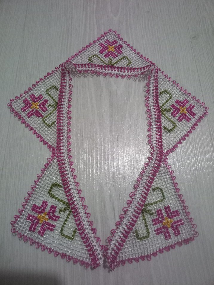 File işi iğne oyası havlu kenarı - Görsel 5